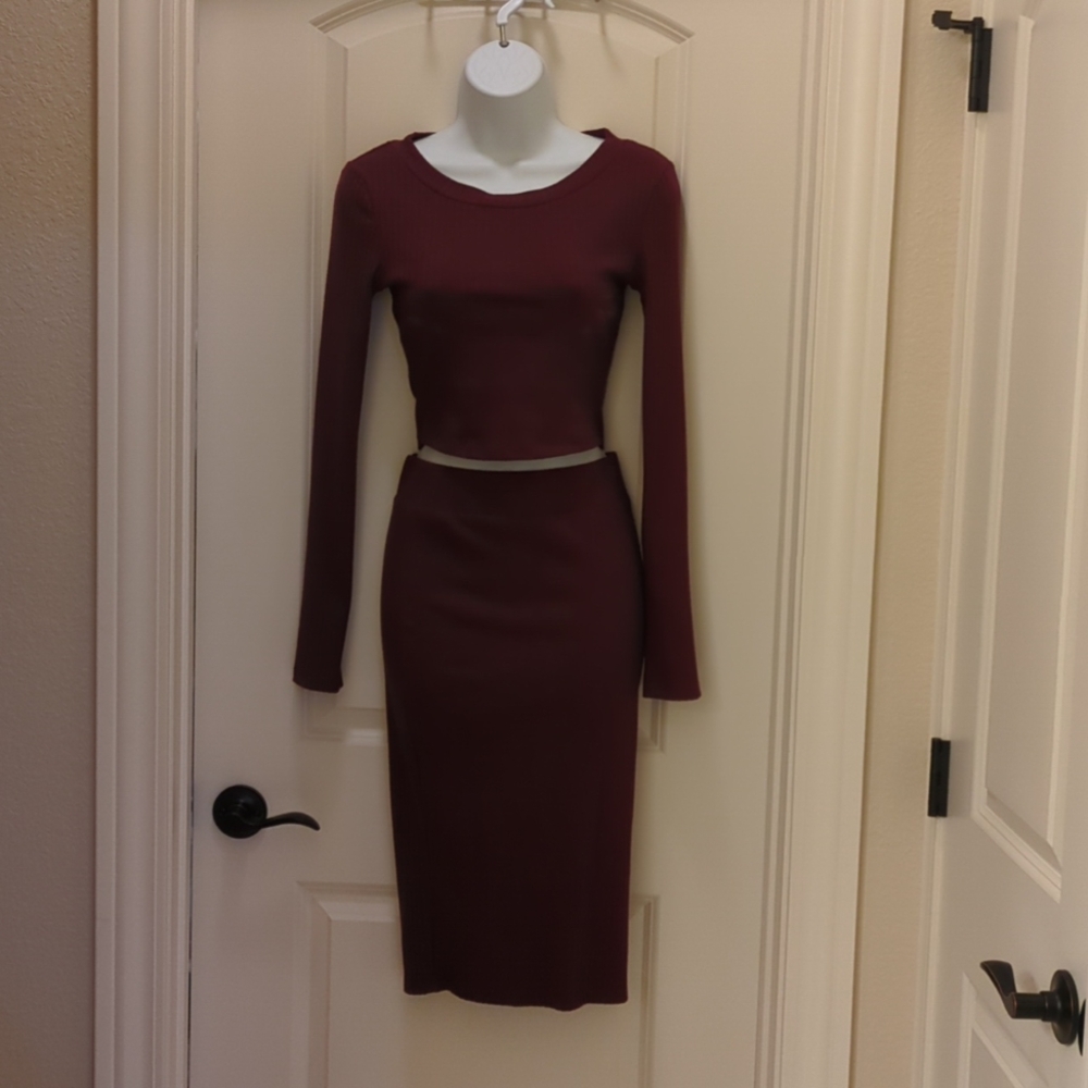 Two Piece Long Sleeve / Skirt Combo